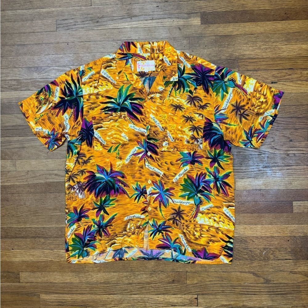 Vibrant Tropical Print Hawaiian Shirt